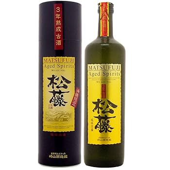 泡盛瓶熟成古酒　「松藤」吞み比べ３本セット Amazon.co.jp: 琉球 泡盛 お歳暮 松藤 3年古酒30度 限定 720ml